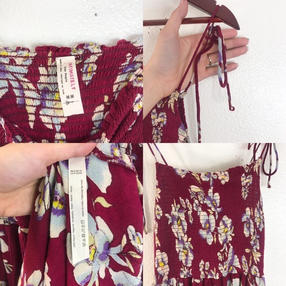 Free People Red Floral Boho Maxi Dress - Picture 8 of 8